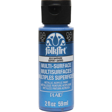 FolkArt Multi-Surface Acrylic Paint - Metallic Sapphire