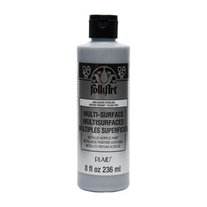 FolkArt Multi-Surface Acrylic Paint - Metallic Sterling Silver