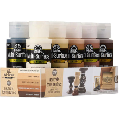FolkArt Multi-Surface Acrylic Paint - Neutral Set