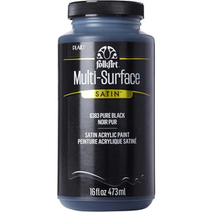 FolkArt Multi-Surface Acrylic Paint - Pure Black
