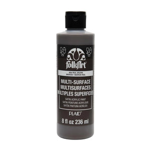 FolkArt Multi-Surface Acrylic Paint - Real Brown