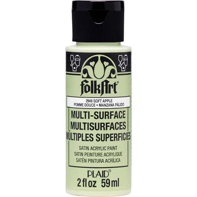 FolkArt Multi-Surface Acrylic Paint - Soft Apple
