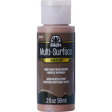 FolkArt Multi-Surface Acrylic Paint - Teddy Bear Brown