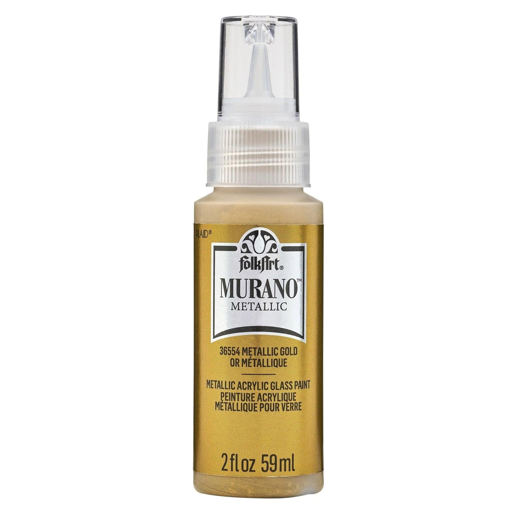 FolkArt Murano Glass Paint - Metallic Gold