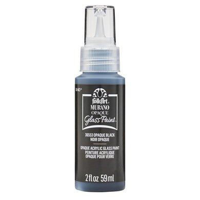 FolkArt Murano Glass Paint - Opaque Black