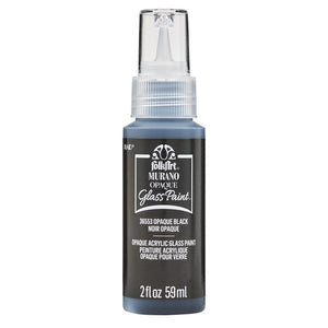 FolkArt Murano Glass Paint - Opaque Black
