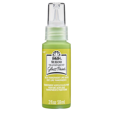 FolkArt Murano Glass Paint - Transparent Lime Green