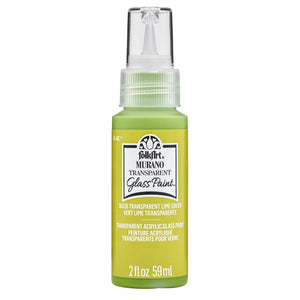 FolkArt Murano Glass Paint - Transparent Lime Green