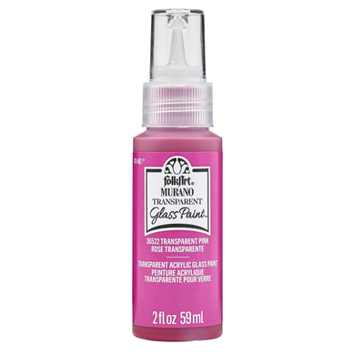FolkArt Murano Glass Paint - Transparent Pink