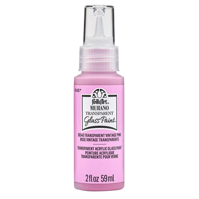 FolkArt Murano Glass Paint - Transparent Vintage Pink