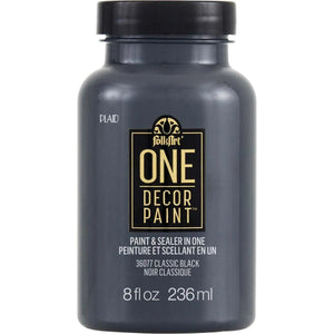 FolkArt One Decor Paint - Classic Black