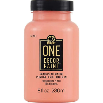 FolkArt One Decor Paint - Coral Peach