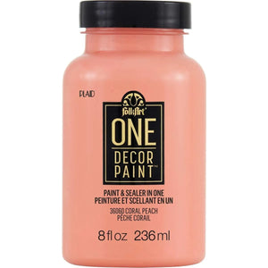 FolkArt One Decor Paint - Coral Peach