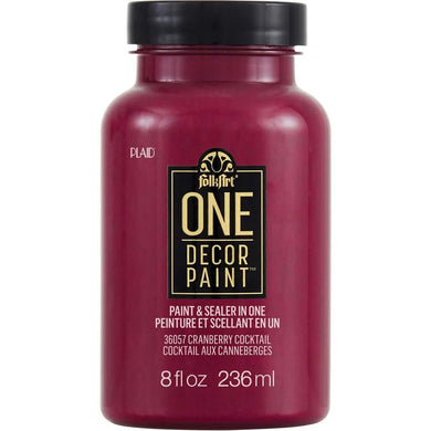 FolkArt One Decor Paint - Cranberry Cocktail