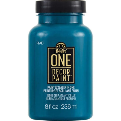 FolkArt One Decor Paint - Deep Atlantic Blue