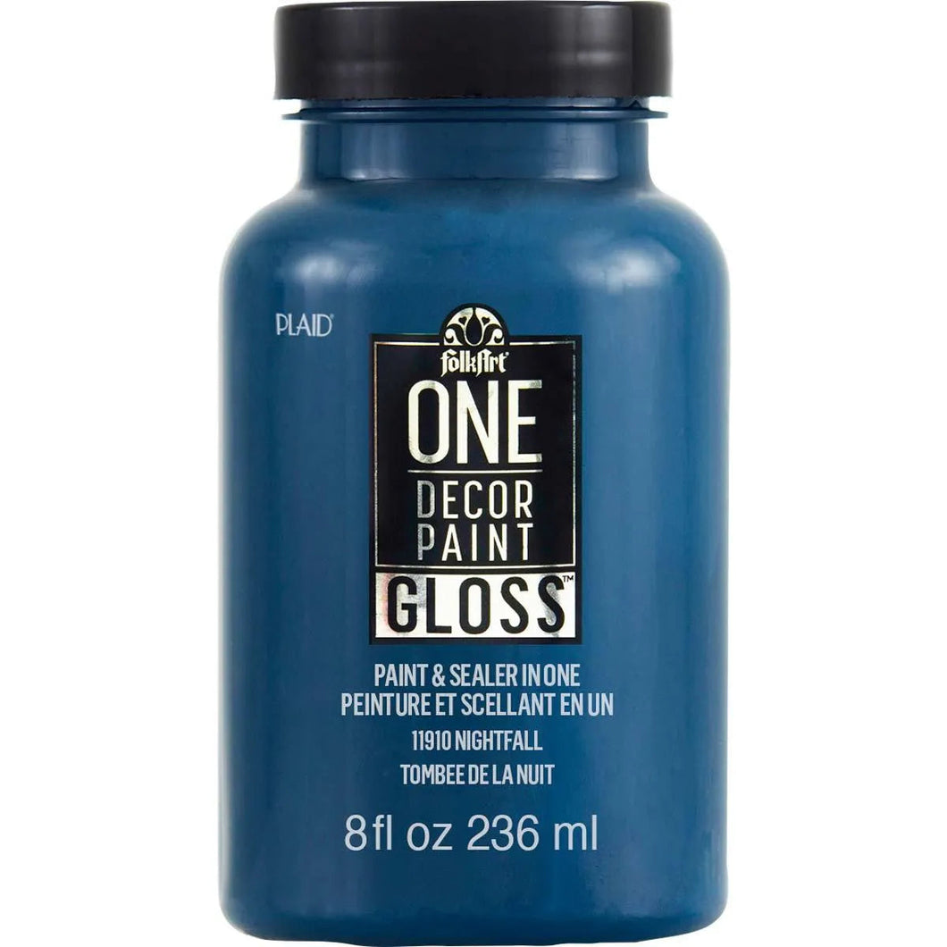 FolkArt One Decor Paint Gloss - Nightfall