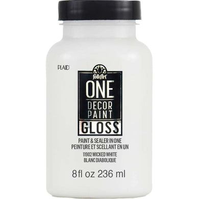 FolkArt One Decor Paint Gloss - Wicked White
