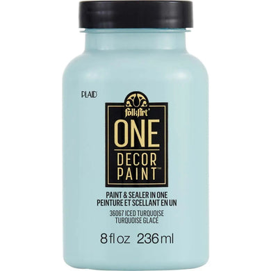 FolkArt One Decor Paint - Iced Turquoise