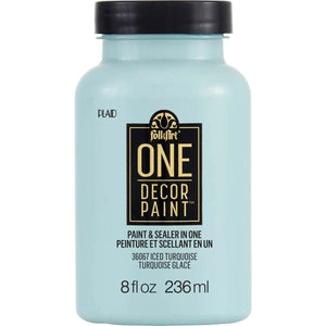 FolkArt One Decor Paint - Iced Turquoise
