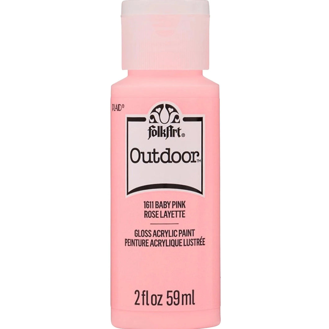 FolkArt Outdoor Acrylic Paint - Baby Pink