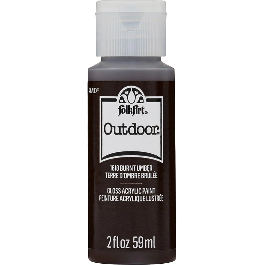 FolkArt Outdoor Acrylic Paint - Burnt Umber