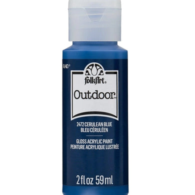 FolkArt Outdoor Acrylic Paint - Cerulean Blue