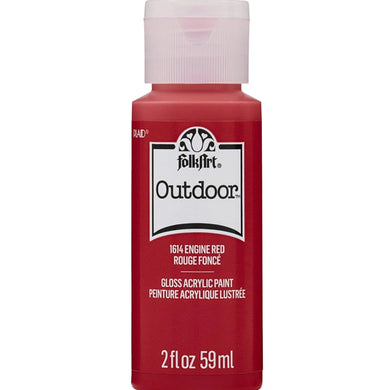 FolkArt Outdoor Acrylic Paint - Engine Red