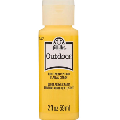 FolkArt Outdoor Acrylic Paint - Lemon Custard