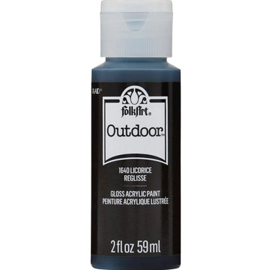 FolkArt Outdoor Acrylic Paint - Licorice
