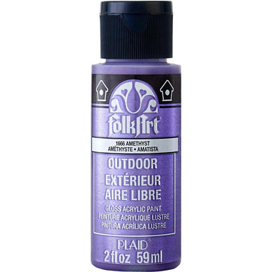 FolkArt Outdoor Acrylic Paint - Metallic Amethyst