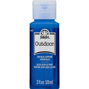 FolkArt Outdoor Acrylic Paint - Metallic Blue Sapphire