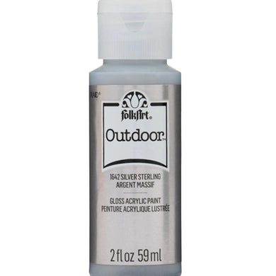FolkArt Outdoor Acrylic Paint - Metallic Sterling Silver