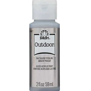 FolkArt Outdoor Acrylic Paint - Metallic Sterling Silver
