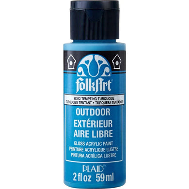 FolkArt Outdoor Acrylic Paint - Tempting Turquoise