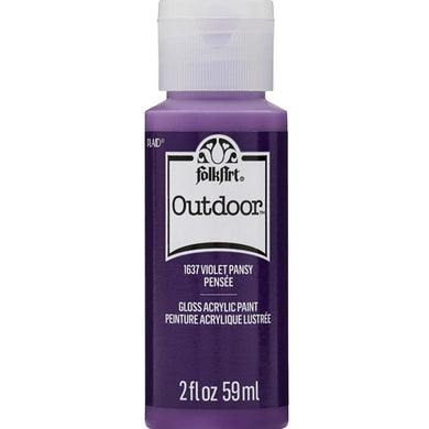 FolkArt Outdoor Acrylic Paint - Violet Pansy