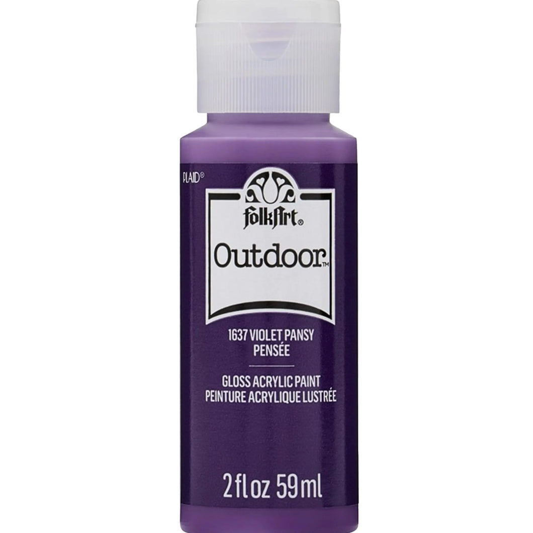 FolkArt Outdoor Acrylic Paint - Violet Pansy
