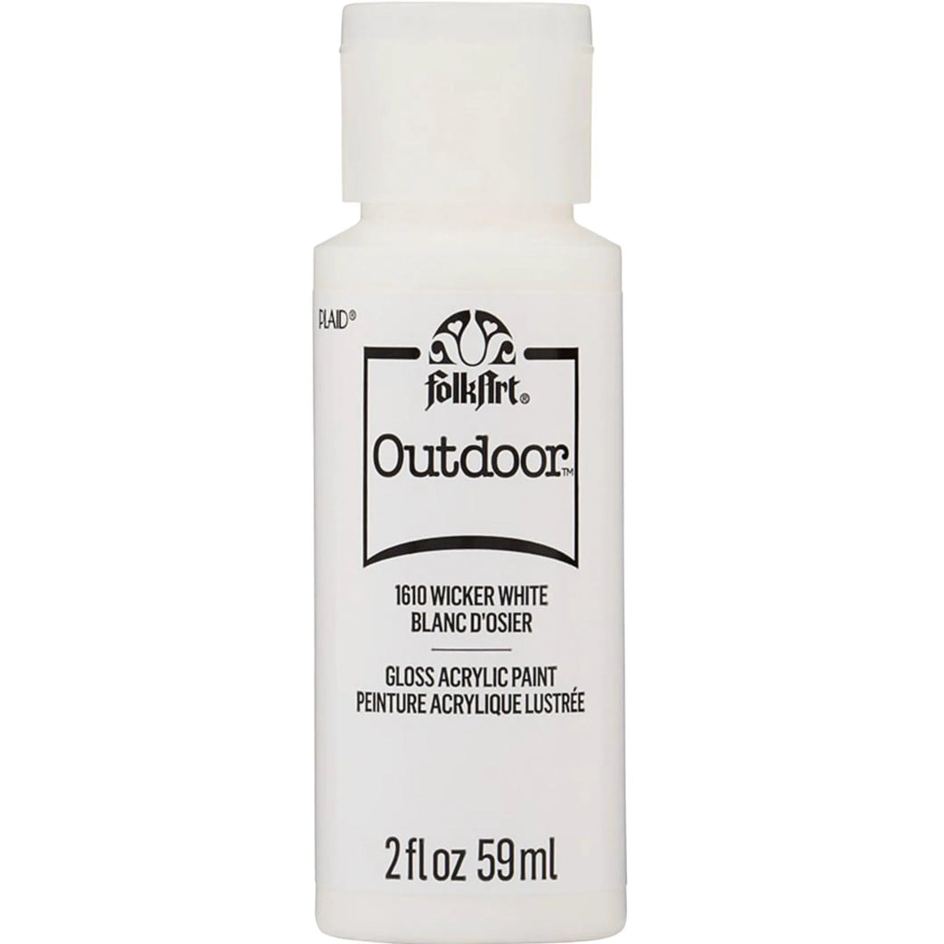 FolkArt Outdoor Acrylic Paint - Wicker White