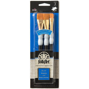 FolkArt Soft Grip Wash Brush Set