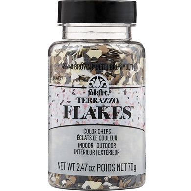 FolkArt Terrazzo Flakes - Brown Multi