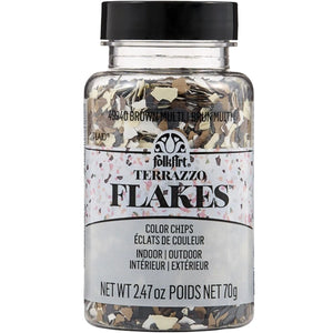 FolkArt Terrazzo Flakes - Brown Multi