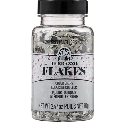 FolkArt Terrazzo Flakes - Gray Multi