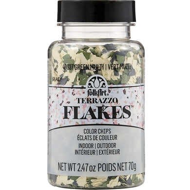 FolkArt Terrazzo Flakes - Green Multi