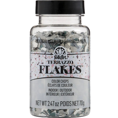 FolkArt Terrazzo Flakes - Teal Multi
