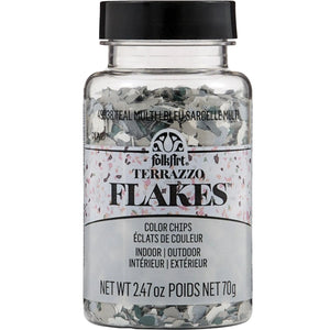 FolkArt Terrazzo Flakes - Teal Multi