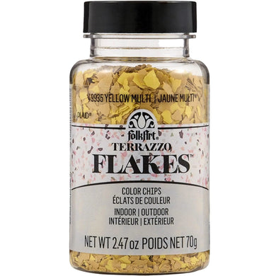 FolkArt Terrazzo Flakes - Yellow Multi