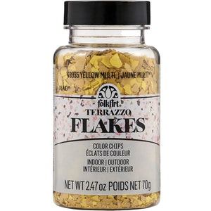 FolkArt Terrazzo Flakes - Yellow Multi
