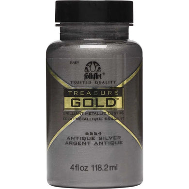 FolkArt Treasure Gold Acrylic Paint - Antique Silver