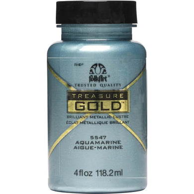 FolkArt Treasure Gold Acrylic Paint - Aquamarine