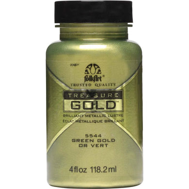 FolkArt Treasure Gold Acrylic Paint - Green Gold