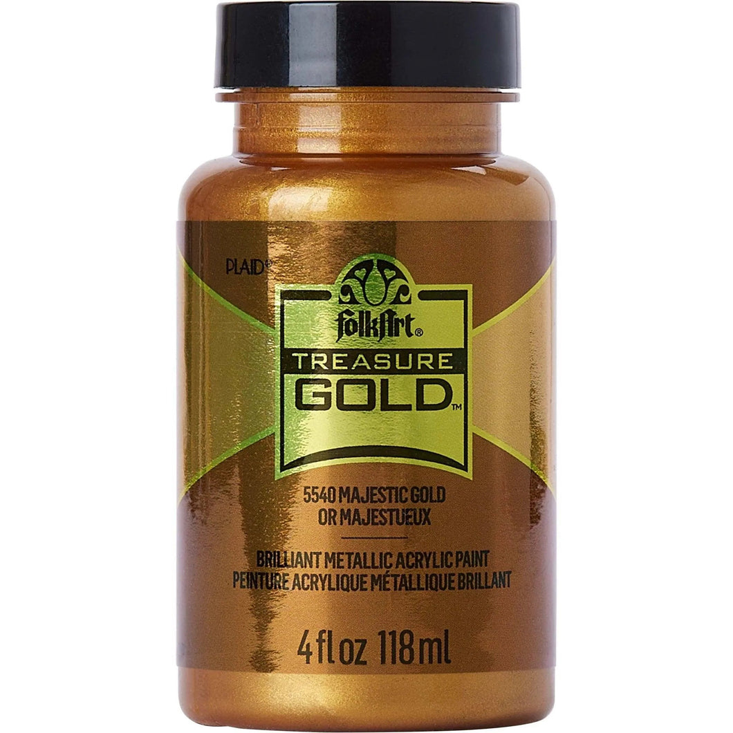 FolkArt Treasure Gold Acrylic Paint - Majestic Gold